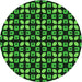 Square Patterned Lime Green Rug, pat2461grn