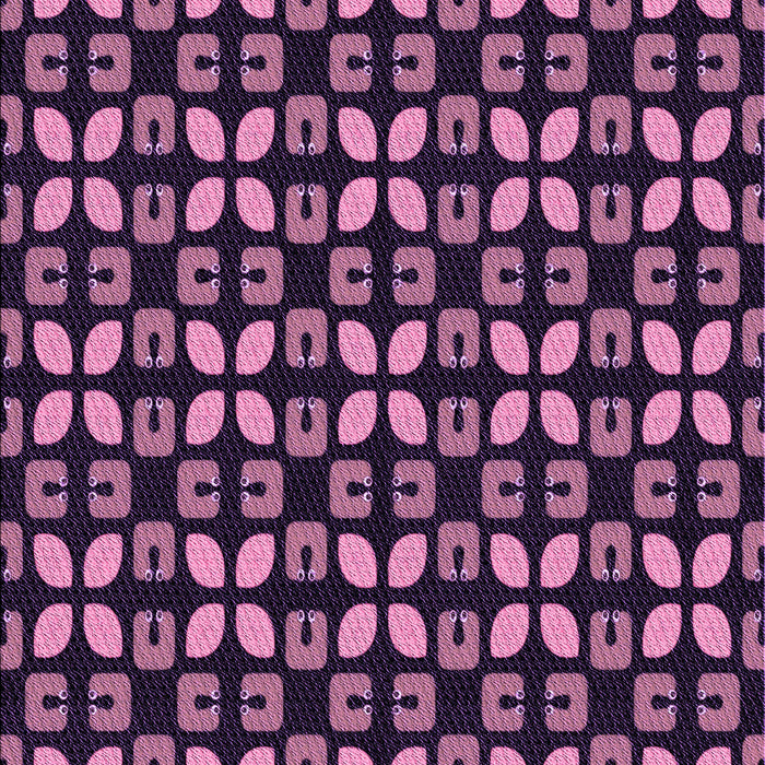 Patterned Dark Hot Pink Rug, pat2461pur