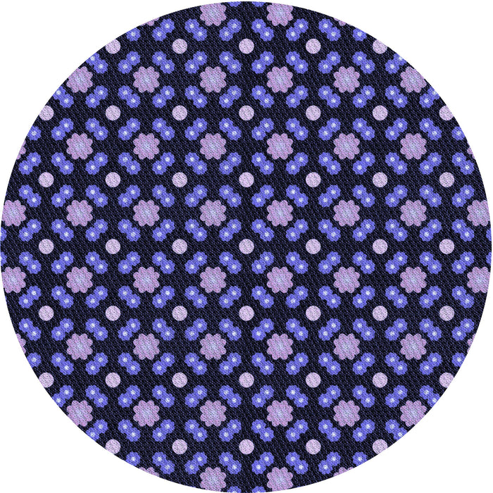 Square Machine Washable Transitional Medium Slate Blue Rug in a Living Room, wshpat2462blu