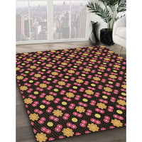 Patterned Light Brown Rug, pat2462brn