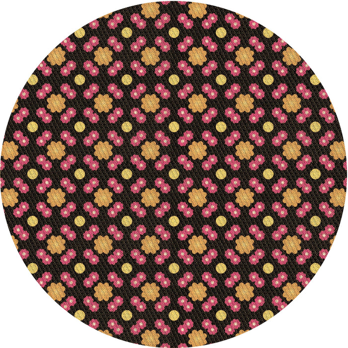 Square Patterned Light Brown Rug, pat2462brn