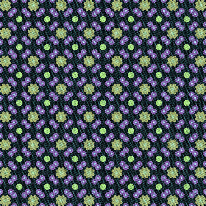 Round Patterned Night Blue Rug, pat2462lblu