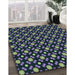 Patterned Night Blue Rug in Family Room, pat2462lblu