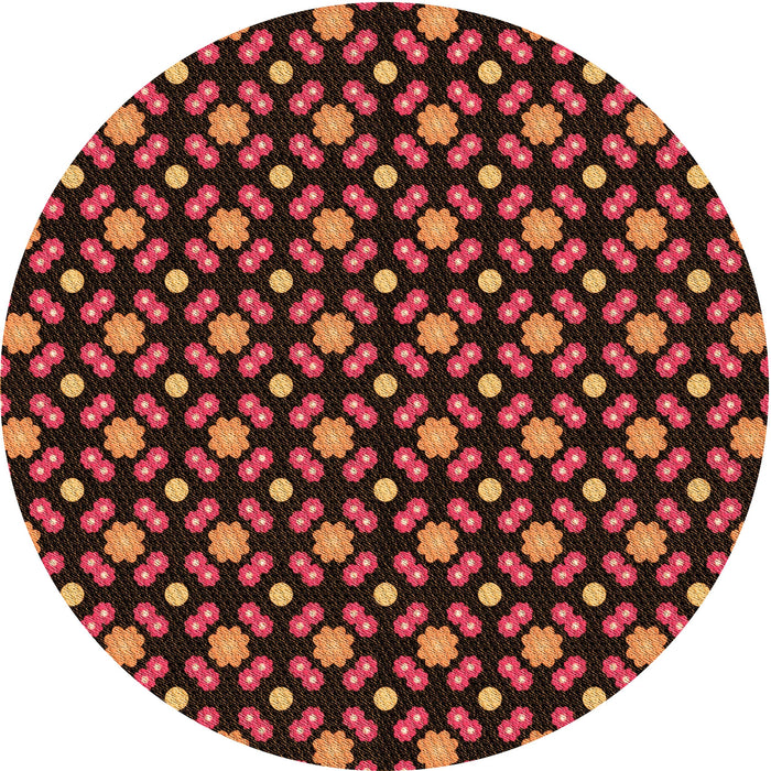 Square Patterned Red Rug, pat2462org