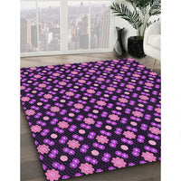 Patterned Orchid Purple Rug, pat2462pur