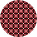 Square Patterned Maroon Red Rug, pat2462rd