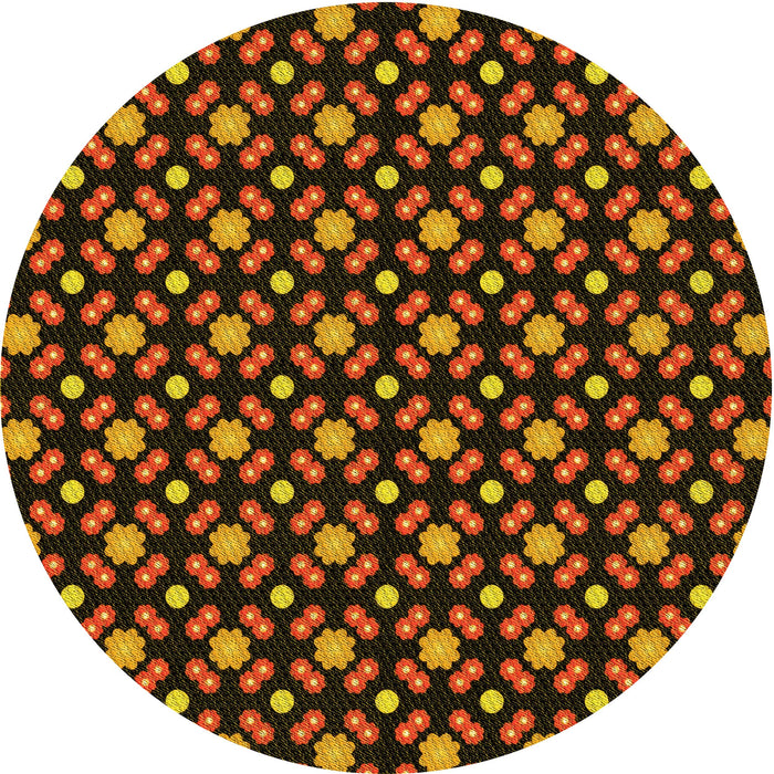 Square Patterned Red Rug, pat2462yw