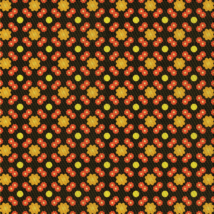 Round Patterned Red Rug, pat2462yw