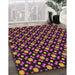 Machine Washable Transitional Dark Purple Rug in a Family Room, wshpat2462