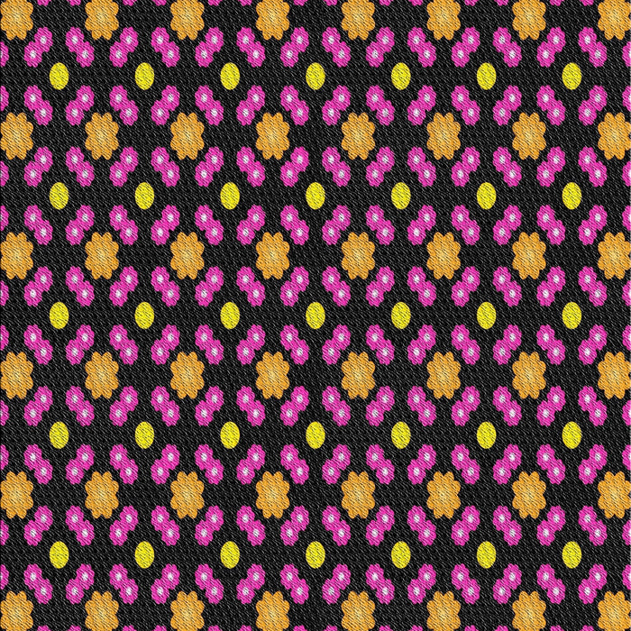 Patterned Dark Purple Novelty Rug, pat2462