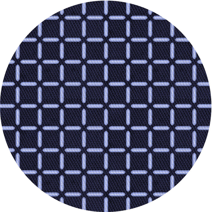 Square Machine Washable Transitional Night Blue Rug in a Living Room, wshpat2463blu