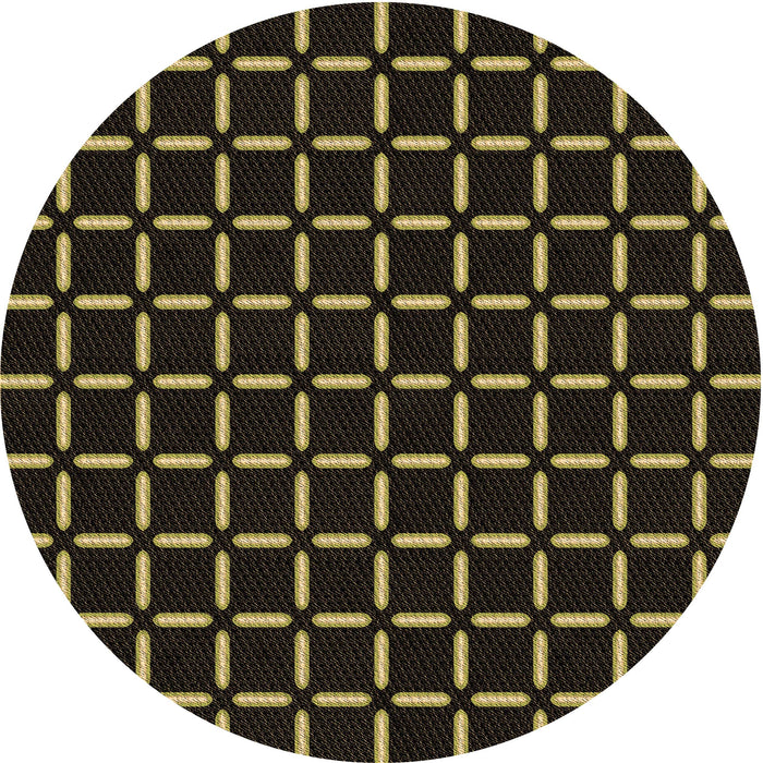 Square Machine Washable Transitional Black Rug in a Living Room, wshpat2463brn