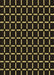 Patterned Black Rug, pat2463brn