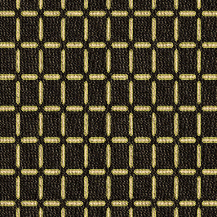 Patterned Black Rug, pat2463brn