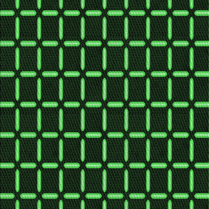 Patterned Black Rug, pat2463grn