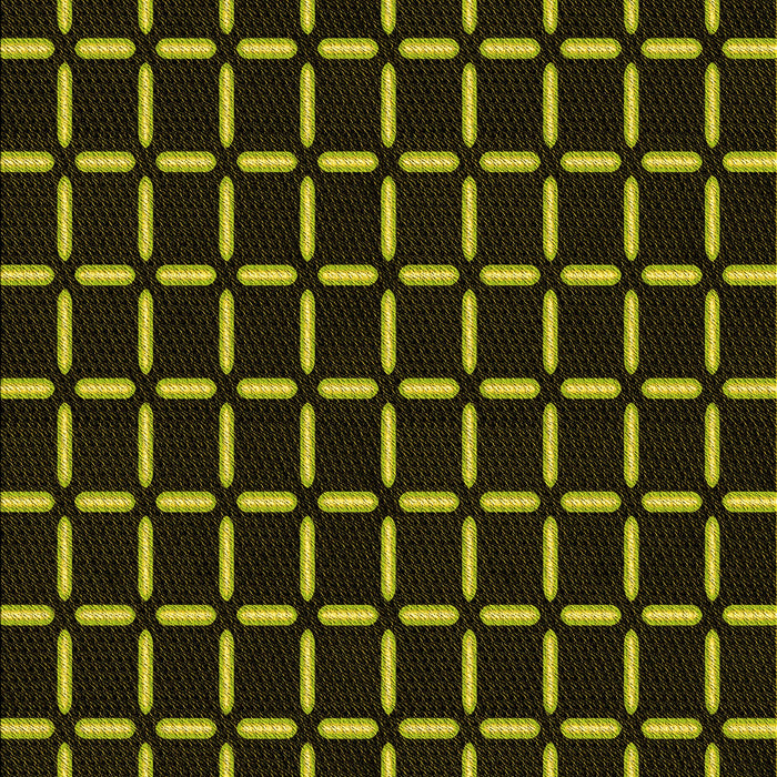 Patterned Black Rug, pat2463yw