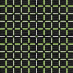 Square Patterned Black Novelty Rug, pat2463