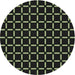 Square Machine Washable Transitional Black Rug, wshpat2463