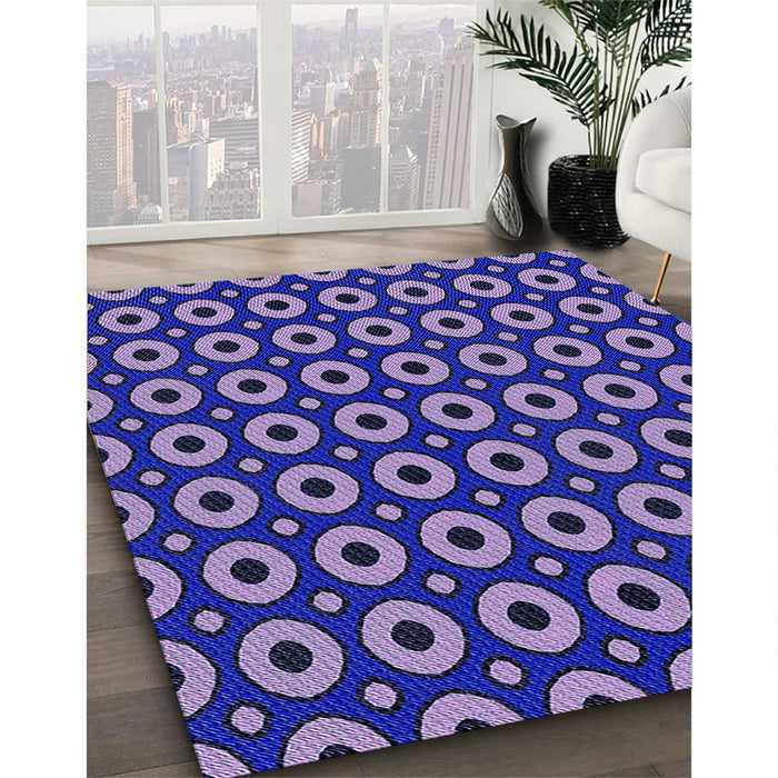 Machine Washable Transitional Earth Blue Rug in a Family Room, wshpat2464blu