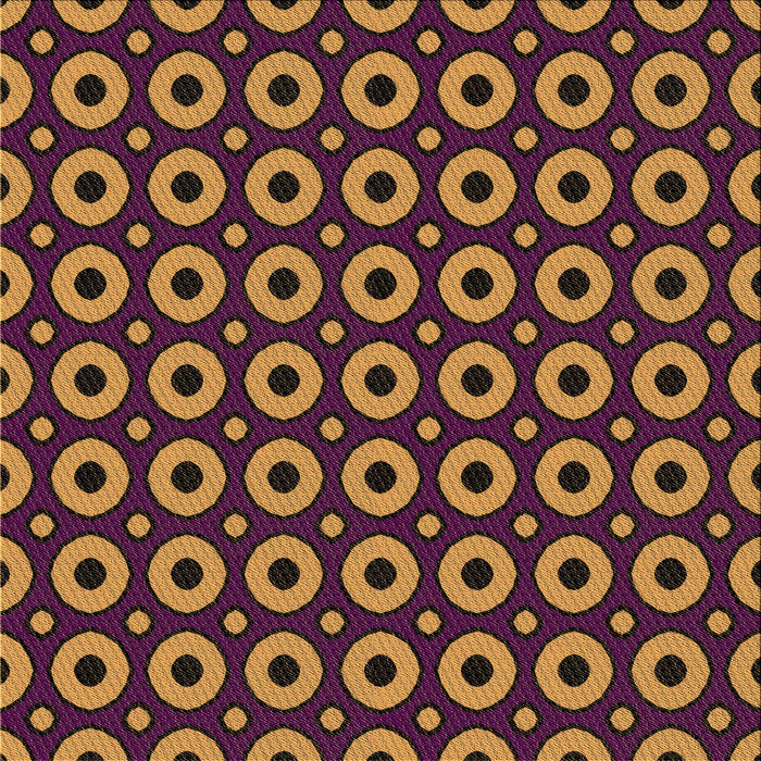 Round Patterned Orange Rug, pat2464brn