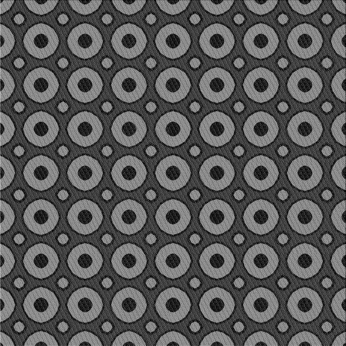 Round Machine Washable Transitional Charcoal Black Rug, wshpat2464gry