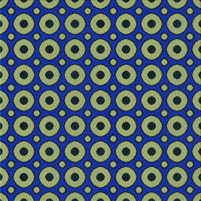 Round Patterned Green Rug, pat2464lblu