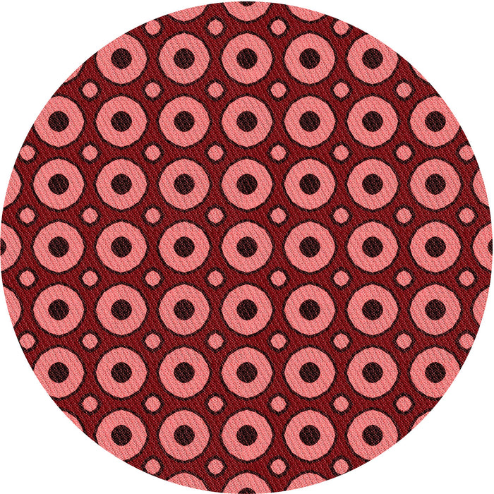 Square Machine Washable Transitional Red Rug in a Living Room, wshpat2464rd