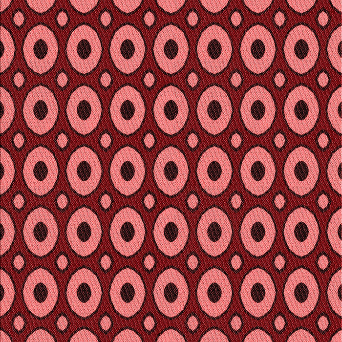 Patterned Red Rug, pat2464rd