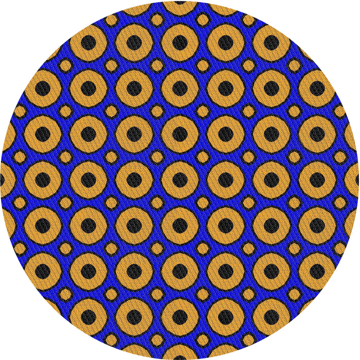 Sideview of Patterned Bronze Brown Novelty Rug, pat2464