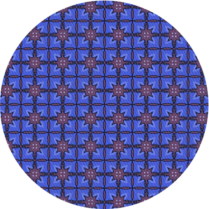 Square Machine Washable Transitional Blue Rug in a Living Room, wshpat2465blu