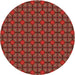 Square Patterned Cranberry Red Rug, pat2465org