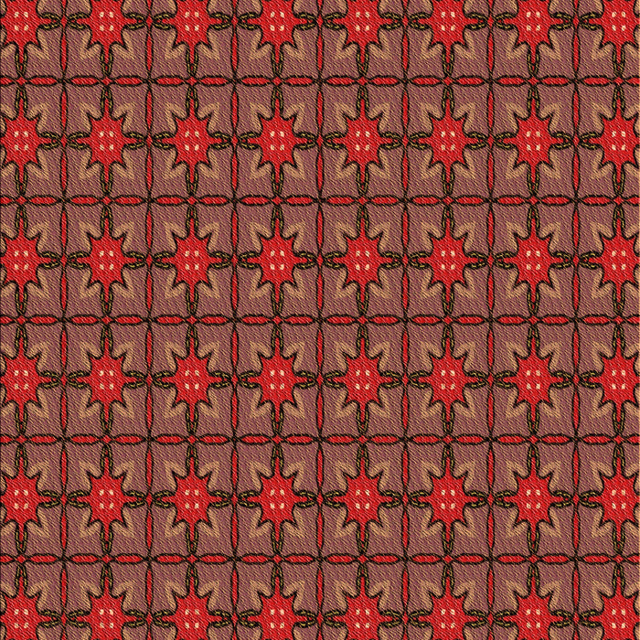 Patterned Cranberry Red Rug, pat2465org