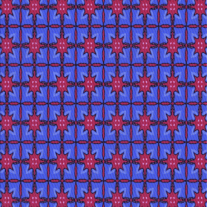 Patterned Blue Rug, pat2465pur