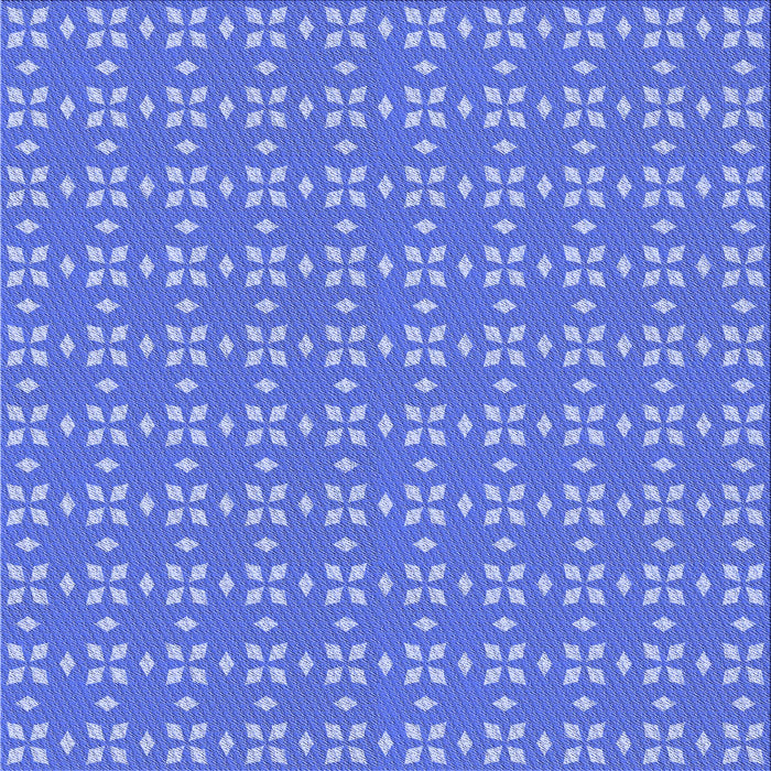 Round Patterned Sky Blue Rug, pat2466blu