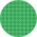 Square Patterned Neon Green Rug, pat2466grn