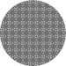 Square Patterned Ash Gray Rug, pat2466gry