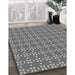 Patterned Ash Gray Rug in Family Room, pat2466gry