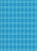 Patterned Bright Turquoise Blue Rug, pat2466lblu