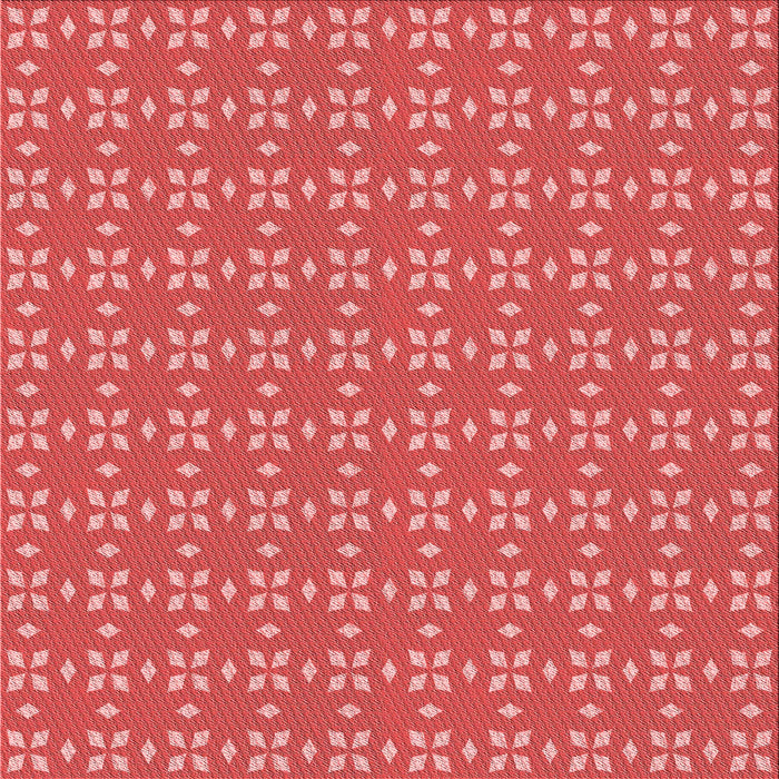 Round Patterned Red Rug, pat2466rd