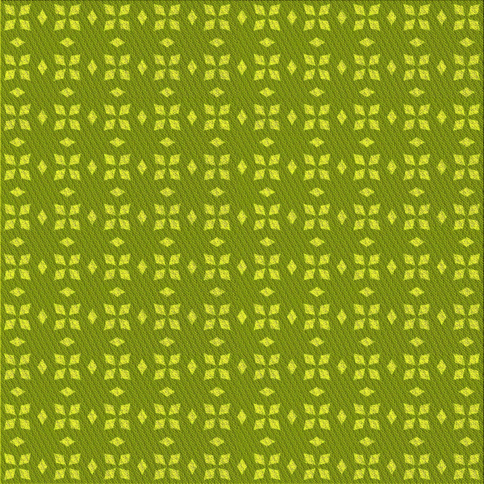 Round Patterned Pistachio Green Rug, pat2466yw