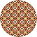 Square Machine Washable Transitional Yellow Orange Rug in a Living Room, wshpat2467brn