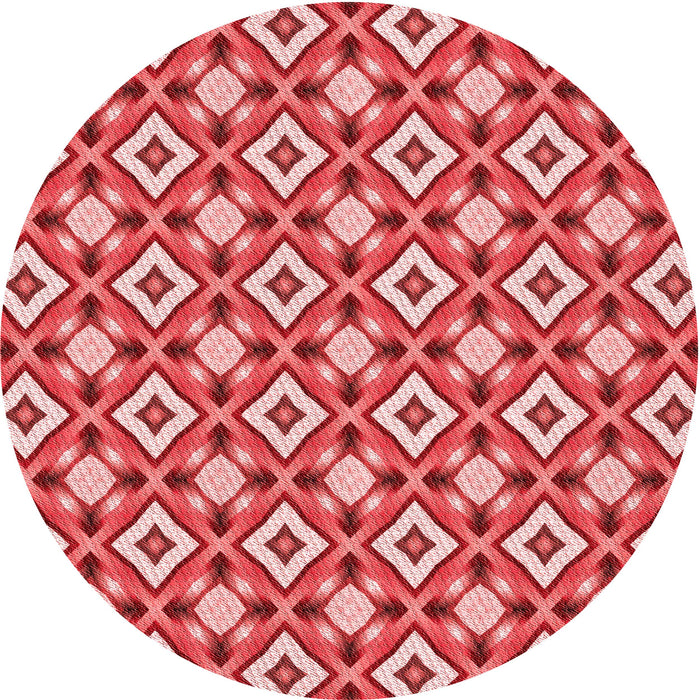 Square Machine Washable Transitional Light Coral Pink Rug in a Living Room, wshpat2467rd