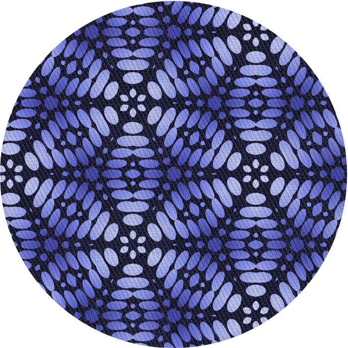 Square Machine Washable Transitional Light Slate Blue Rug in a Living Room, wshpat2468blu