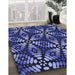 Machine Washable Transitional Light Slate Blue Rug in a Family Room, wshpat2468blu