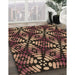 Machine Washable Transitional Midnight Gray Rug in a Family Room, wshpat2468brn