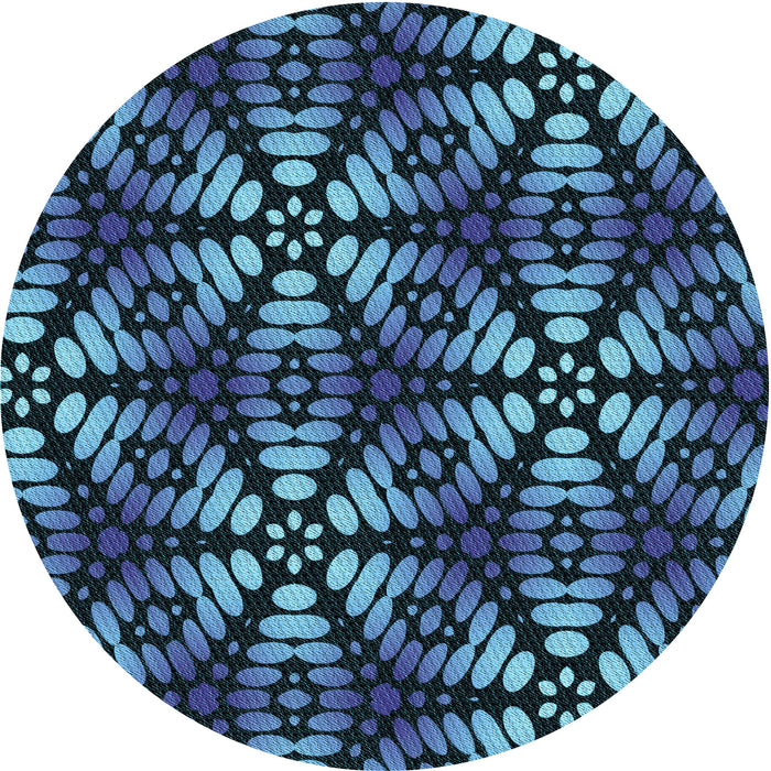 Square Patterned Blue Rug, pat2468lblu