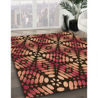 Patterned Red Rug, pat2468org