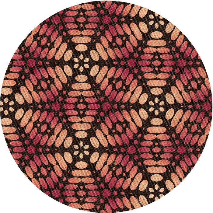 Square Machine Washable Transitional Night Red Rug in a Living Room, wshpat2468org