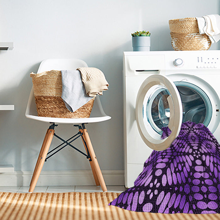 Machine Washable Transitional Purple Rug in a Washing Machine, wshpat2468pur