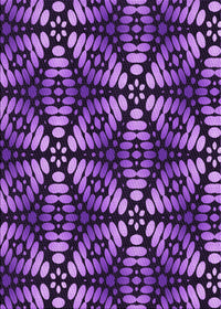 Machine Washable Transitional Purple Rug, wshpat2468pur